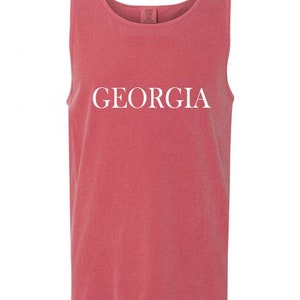 Georgia Bulldogs Comfort Colors Tank - Summer Beach Cover-Up