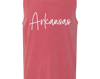 Arkansas - Comfort Colors Heavyweight Tank - University of Arkansas Summer Beach Cover Up