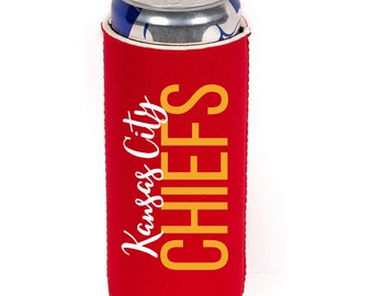 Kansas City Chiefs Slim and Tall Boy 20oz Can Cooler - Insulated Drink Holder