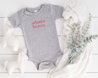 Atlanta Braves Baseball - Rabbit Skins Infant Bodysuit