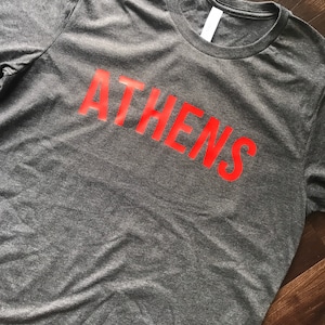 Athen, Georgien Shirt - Lässige T-Shirts - UGA Abitur Geschenk