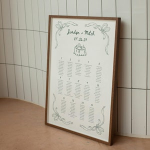 Wedding Seating Chart Template - Whimsical