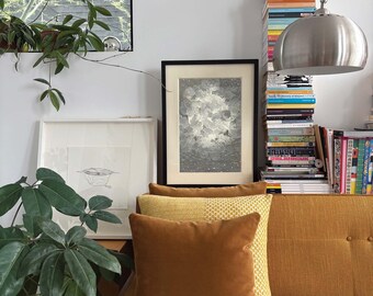 Whimsical Lunar Voyage Art – No.4 -  Vintage Moon & Space Capsule Prints, Antique Astronomy Wall Art, Celestial Science Illustration Decor