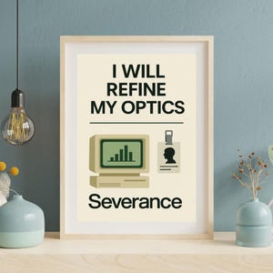 Severance – Minimalistisches TV-Serienposter – Kult-Show-Wandkunst – Sofortiger Download für Zuhause oder Büro – Wandposter für TV-Serien