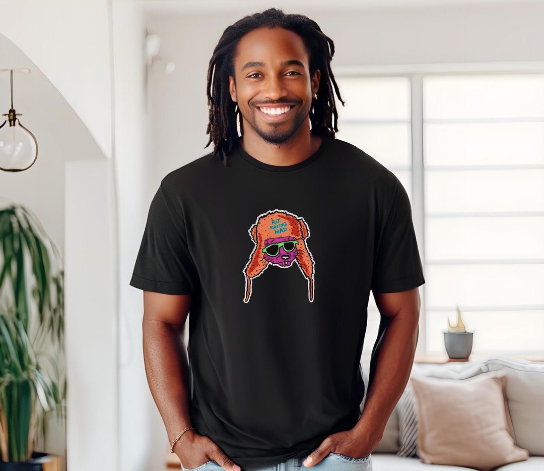 Rat Raving Mad Rat Ushanka Orange T-shirt, Unisex Shirt - Etsy