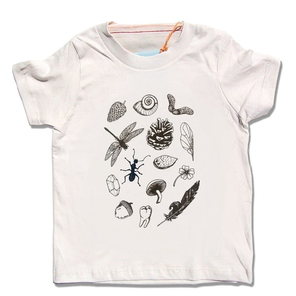 Kinder Natur Shirt, Bio-Kinder-Kleidung, Natur T-shirt, Wandern Natur-Liebhaber-Geschenk, Unisex Kinderbekleidung, natürliche Kuriositäten Liebhaber