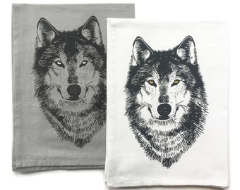 Wolf Towel Etsy