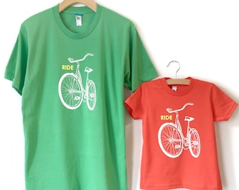 Matching Bike Family Shirts, Father Son Matching Shirt Onesie, Father Child Shirts, Dad Baby Matching Shirts, Baby Boy Clothes, Father&#39;s Day