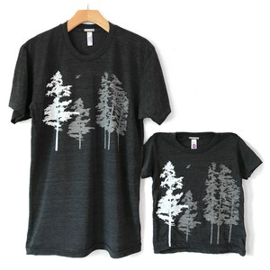 Men's Tree Shirt, Men's Nature Forest TShirts, Hemlock tree t-shirt, Camping Shirt, graphic tees, T-shirts, Gifts for him, Tree t-shirt image 2