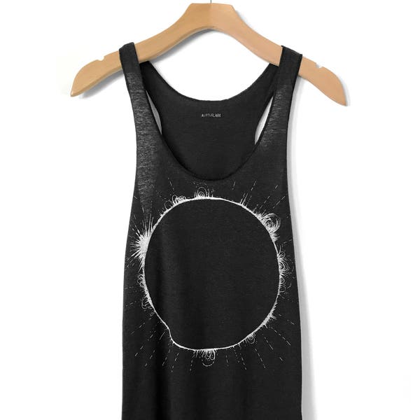 Solar Eclipse Tank Top, Total Solar Eclipse tshirt, Sun Shirt, Space Shirts, Science tshirt, astronomy shirt, graphic tee, science tshirts