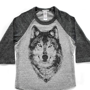 Kids Wolf Grafik T-Shirt: Timber Wolf Kinder Shirt