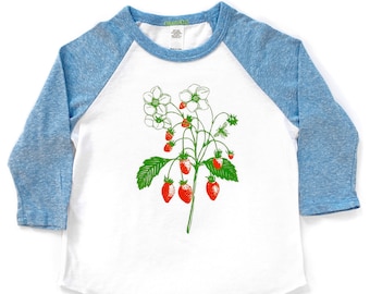 Strawberry Shirt, Strawberry T-shirt, baby girl clothes, baby t-shirts, Children's Clothes, Baby Clothing, unisex baby shower gift