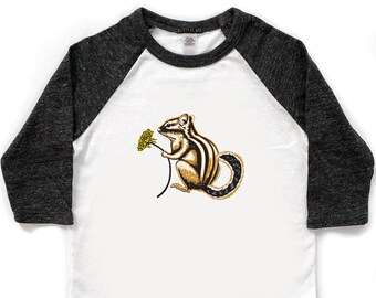 Woodland Creatures, Cute Chipmunk T-Shirt, Chipmunk Graphic Tee, Cute Chipmunk T Shirt, Chipmunk Clothing, Chipmunk Lover, Forest Creatures