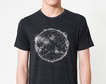 Sun Shirt, Space Shirts, Science tshirt, mens astronomy shirt, unisex adult clothing, Solar graphic tee, monochrome t-shirt science shirts