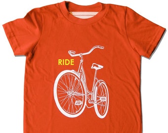 Chemise de vélo pour enfants, t-shirt de vélo pour enfants, tee-shirt de vélo, chemise de vélo d'anniversaire pour enfants, conception de vélo schwinn old school, chemise de vélo