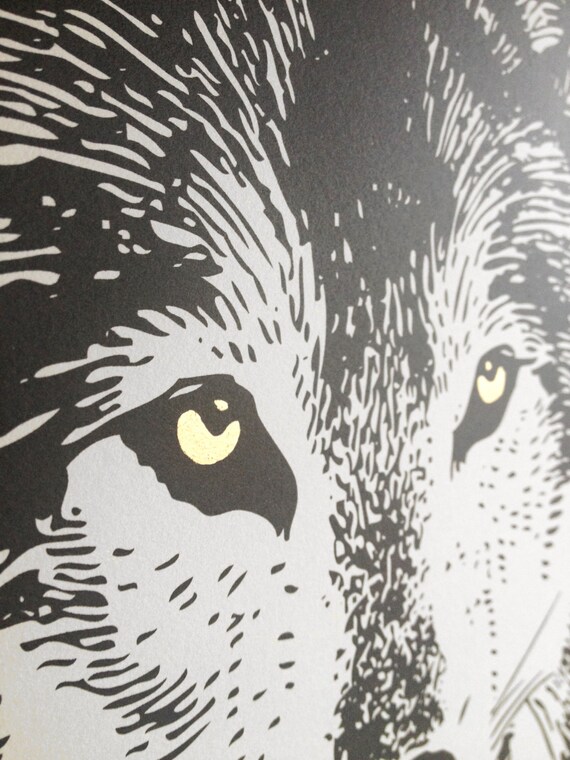 ZHANGPENGBOFBH Quadro animale Lupo Immagine su tela Lupo bianco Foto Stampa su tela e poster Camera da letto Decorazioni per pareti d'arte -60x90cm Senza cornice : ZHANGPENGBOFBH