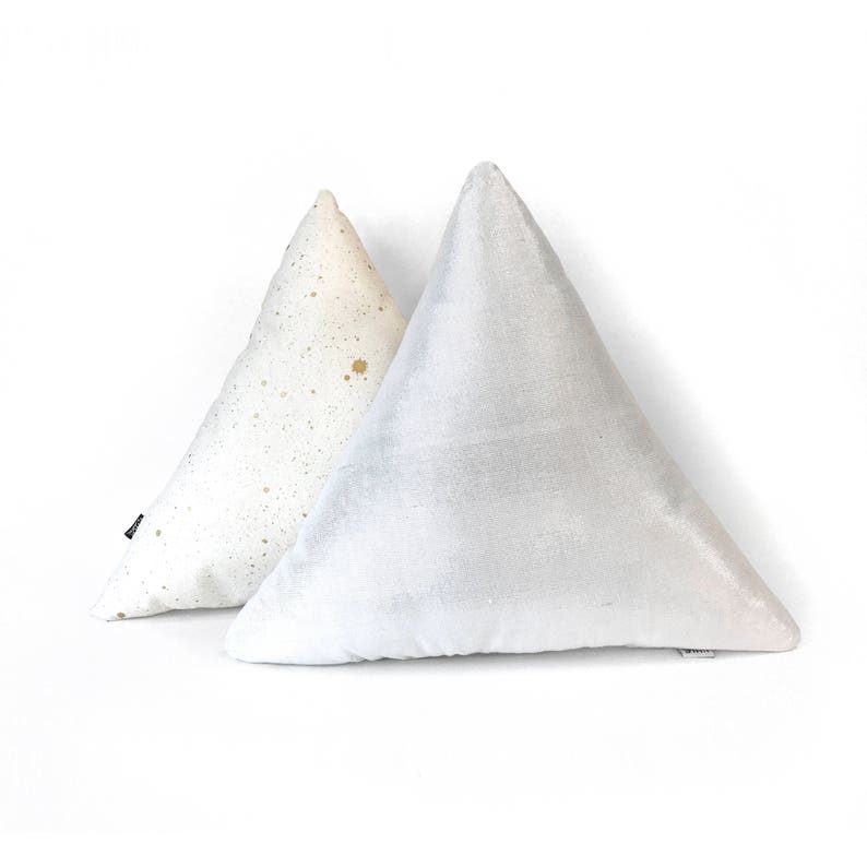 Triangle Pillow Triangle Shape Pillow Geometric Pillow Etsy