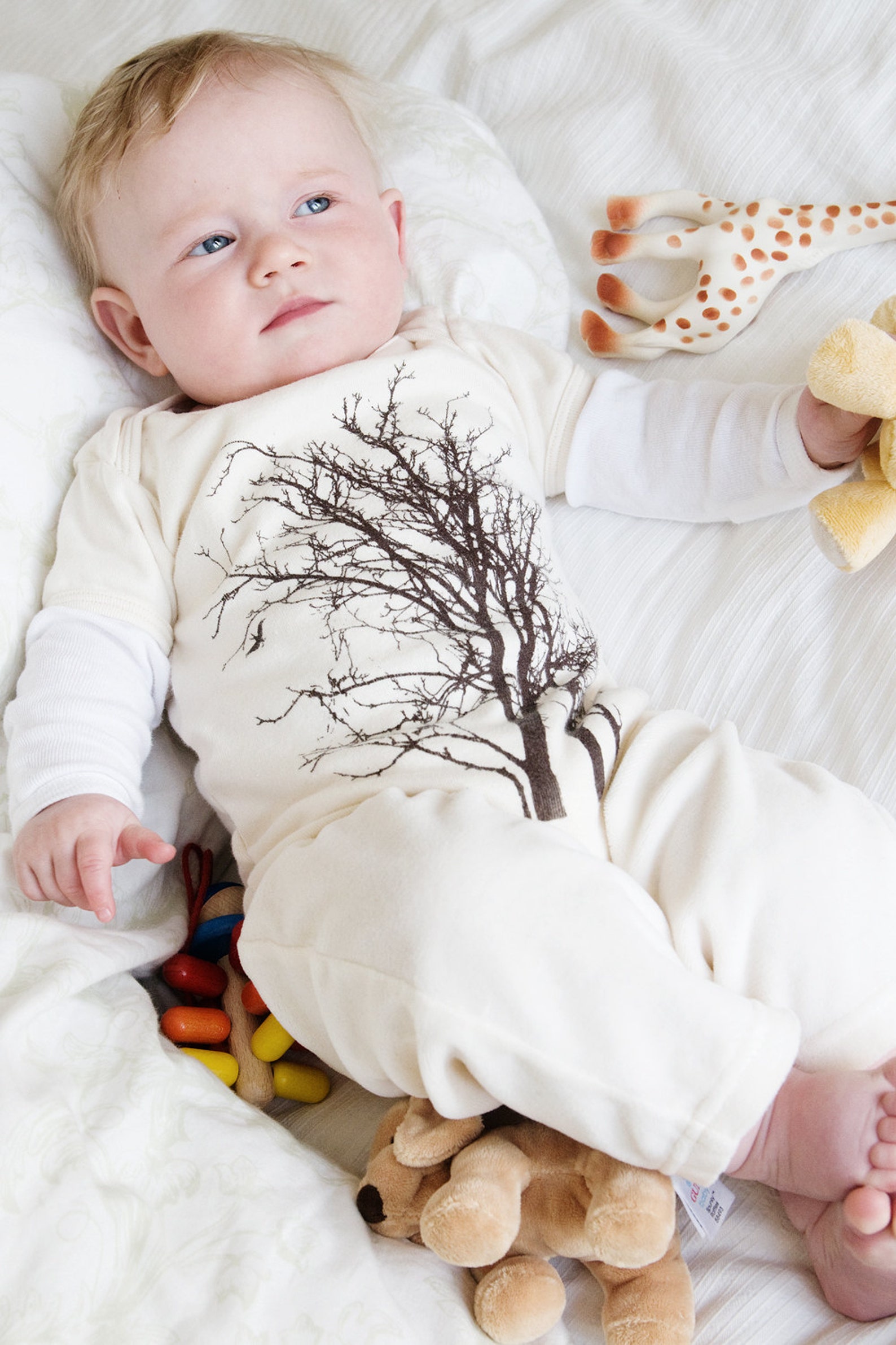 Baby Onesie Organic Baby Clothes Natural Baby Clothing Tree Etsy