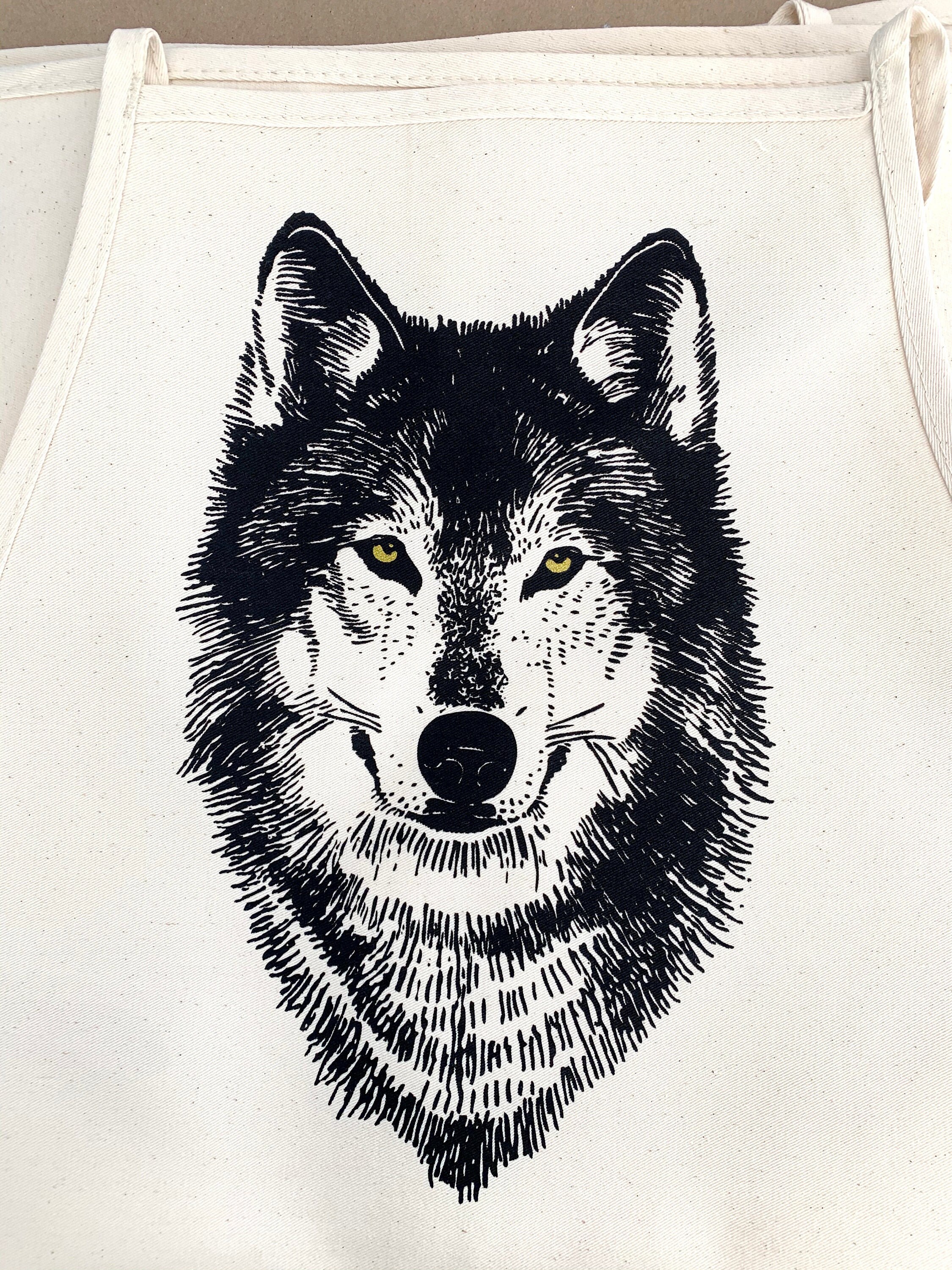 Wolf Kitchen Apron Cotton Canvas Apron Chef Apron Bakers - Etsy