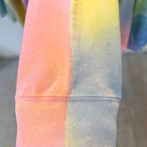 Misty Rainbow Sweatshirt, Hand Painted Rainbow Shirt, Rainbow Colors image 10