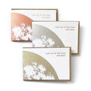Love you to the Moon and Back Card, Love Cards, I Love you Card, To The Moon, Moon Card, Anniversary Card, Girlfriend Valentines Card