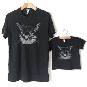 Matching Father Son Cat T-Shirt Set: New Dad Gift