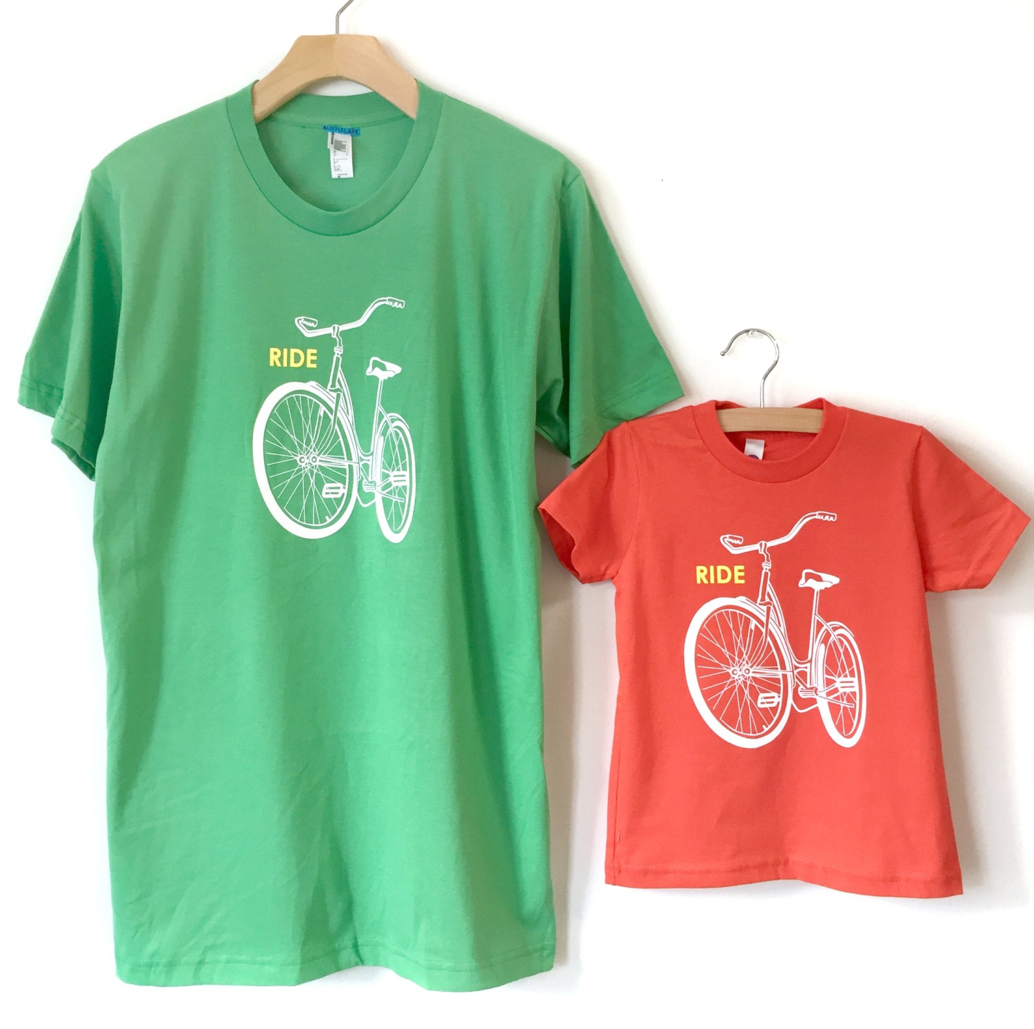 Matching Bike Family Shirts Father Son 