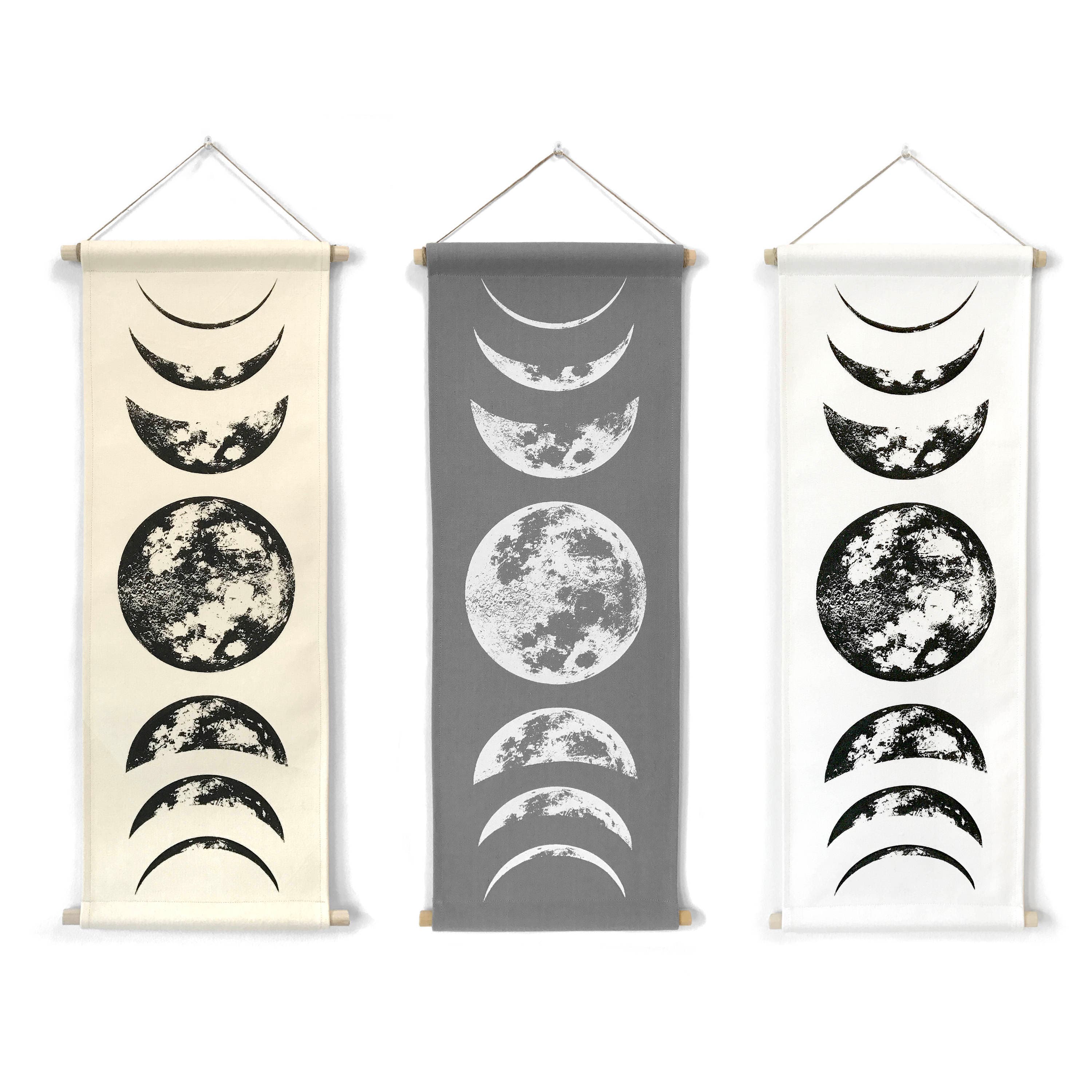 Moon Phases Wall Hanging, Moon