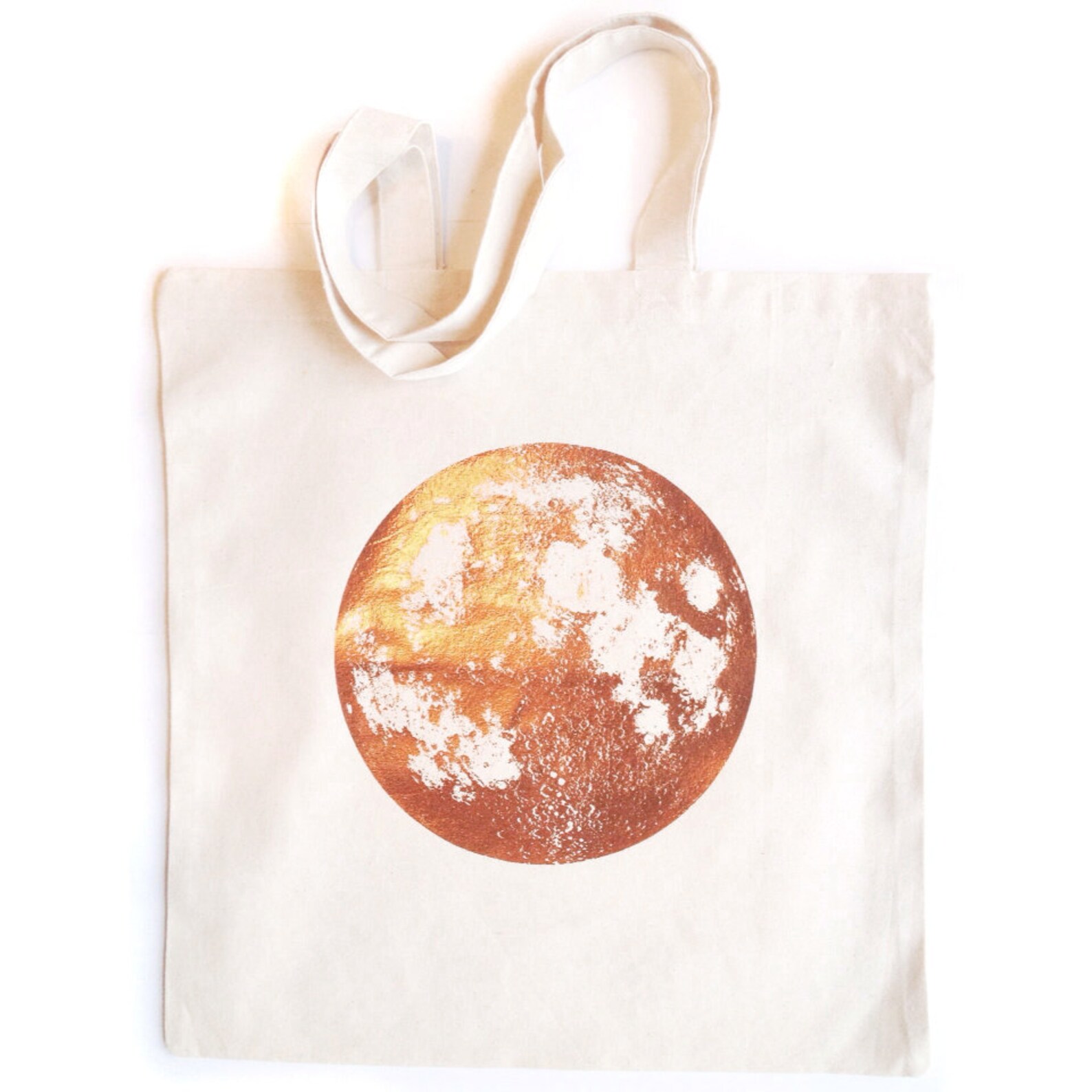 Tote Bag Moon Tote Bag Full Moon Book Bag Moon Tote Space | Etsy