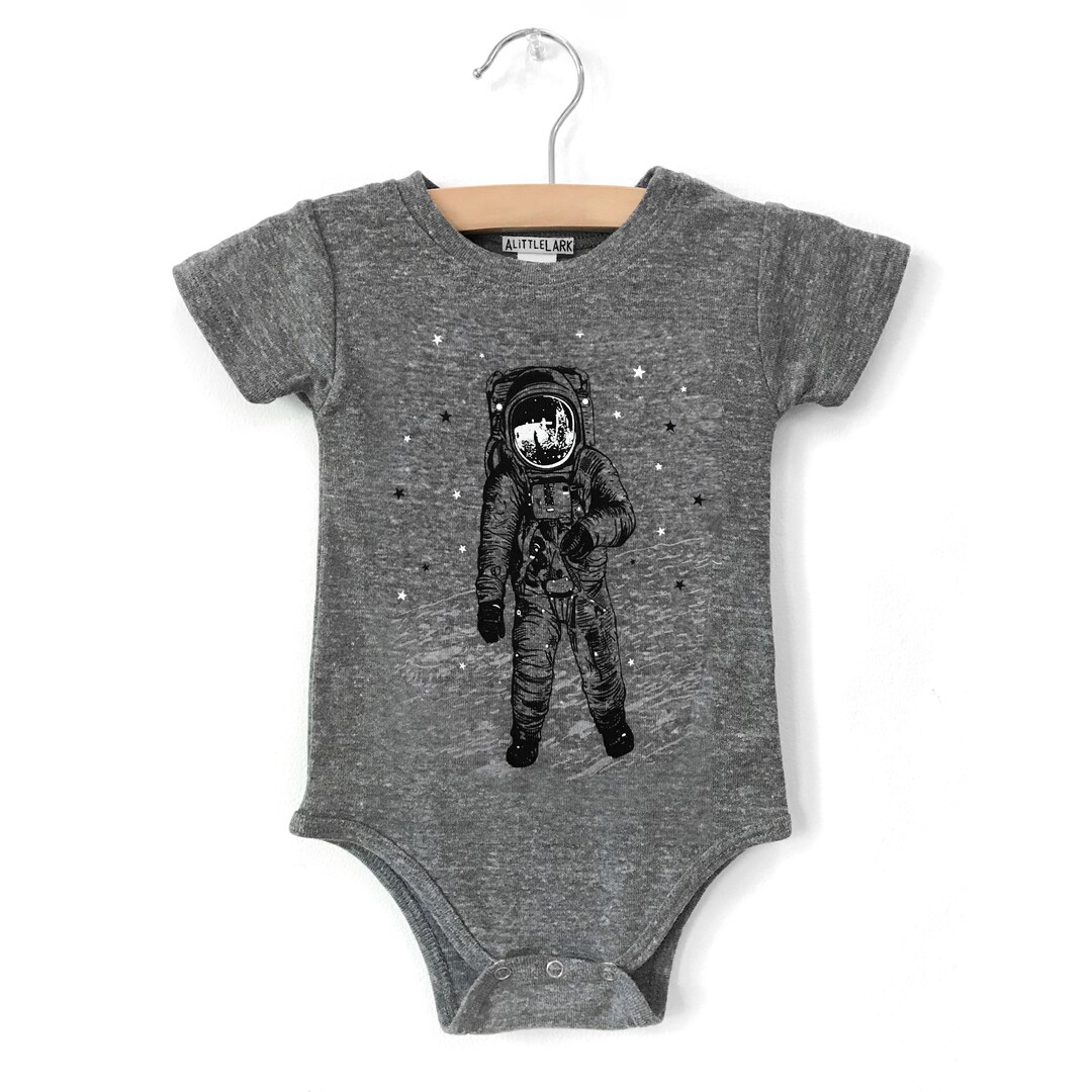 Baby Astronaut Onesie, Man on the Moon Print, Unisex Space Baby Gift