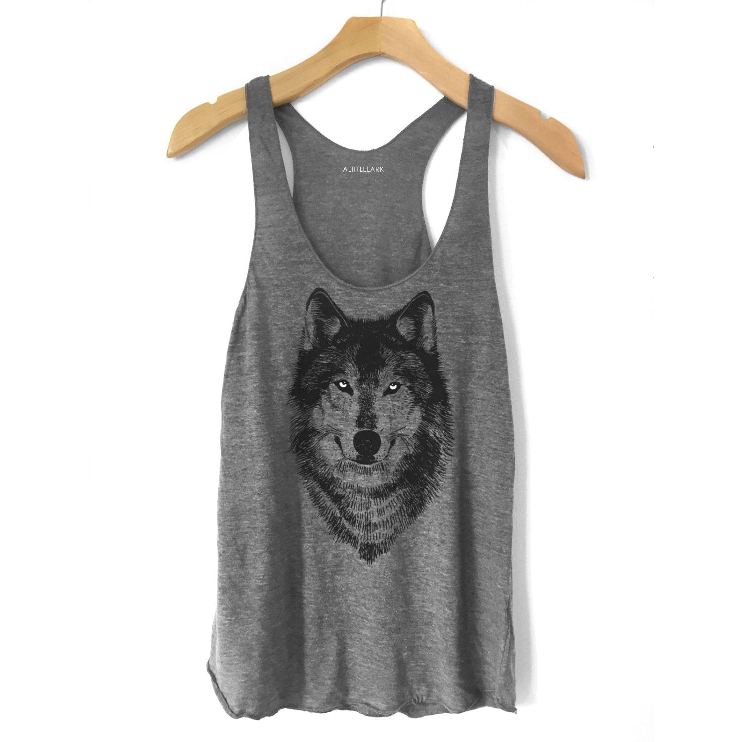 Grey Wolf tank top Women's Wolf t-shirt gifts for teens