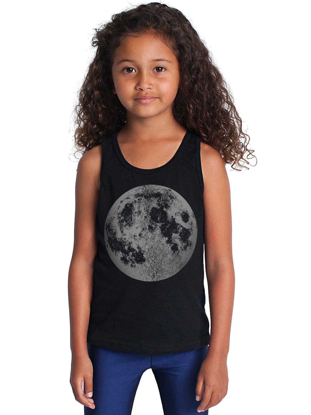 SALE Kids Moon Tank Top Kids Full Moon Shirt Moon Summer Etsy