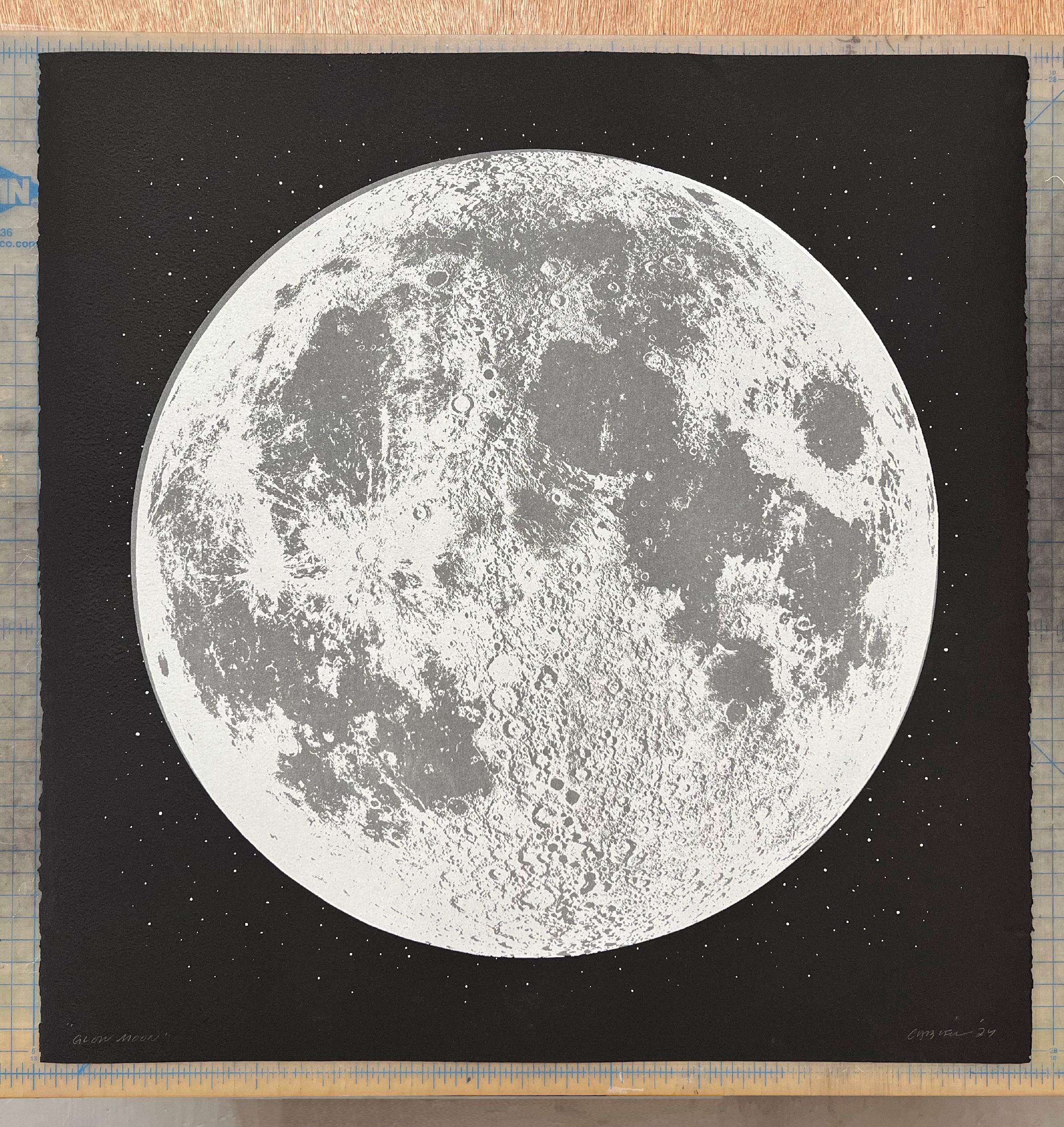 Glow in the Dark Moon Print: Handprinted Space Art, 22