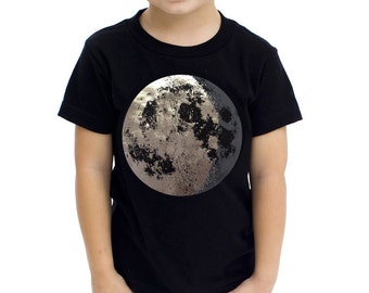 Kids Moon Shirt, Silver full moon, Full Moon Shirt, Silver Moon, Space Shirt, Moon tshirt crescent moon, Moon and Back, Toddler