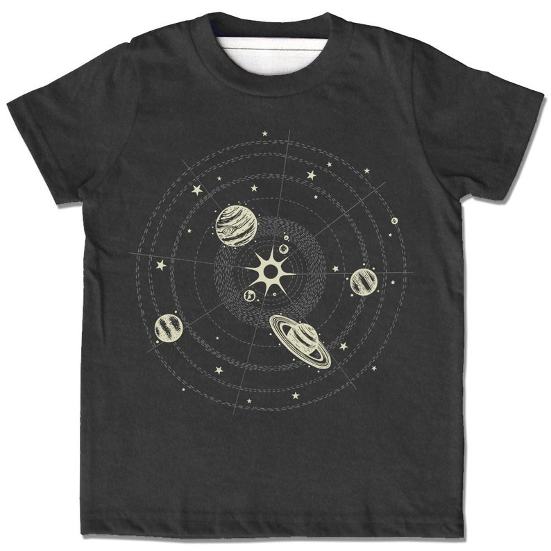 Men's Solar System Shirt, Planets T Shirt, Space Shirt, Space Graphic Tee for Men, Black Planets Shirt, Space Gift For Men, Astronomy Gift image 4