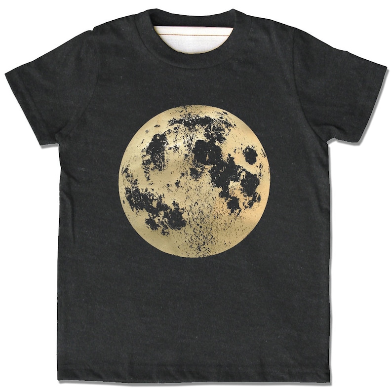 Moon Shirt, Full Moon t-shirt, Moon Gift, Pearl Moon Shirt, space clothes, celestial gift, science clothing, lunar moon gift image 1