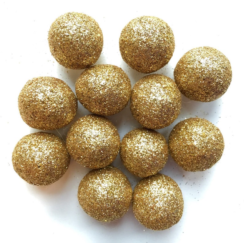 Bulk Glitter Wool Felt Balls Sparkle Decoration for Home or Etsy