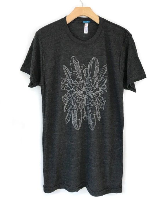 Men's Crystal Shirt Crystal Tshirt Boho Style Clothing Etsy