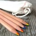 Rainbow Pencils / Natural Wood  Pencils / Rainbow Pencils / Cute School Supplies  / 7 Colors in one pencil / Cute Rainbow Pencils 