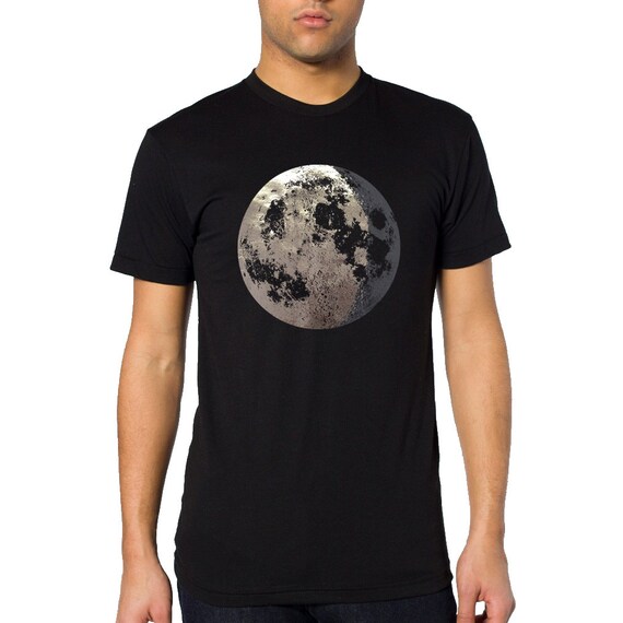 Moon Shirt Mens Full Moon t-Shirt Mens Moon t shirt Moon | Etsy