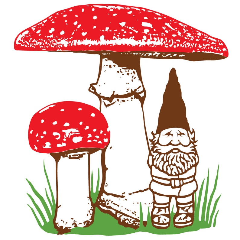 Kid's Gnome Mushroom raglan shirt, red and white long sleeve, spring summer woodland design, infant toddler children t-shirt image 2