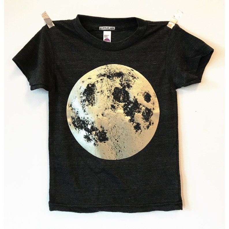 Moon Shirt, Full Moon t-shirt, Moon Gift, Pearl Moon Shirt, space clothes, celestial gift, science clothing, lunar moon gift image 2