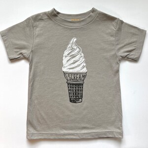 Kids Ice Cream Shirt, Eistüte T-Shirt, Kinderkleidung, Fun Food T-Shirts, Unisex T-Shirts, Schrei nach Eis, Eiscreme Party