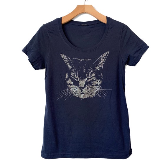 Cat T-Shirt Womens Cat Shirt Kitty t-shirt Cat Lovers | Etsy