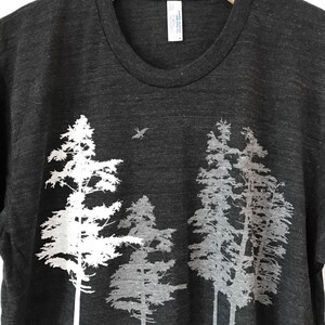 Men's Tree Shirt, Men's Nature Forest TShirts, Hemlock tree t-shirt, Camping Shirt, graphic tees, T-shirts, Gifts for him, Tree t-shirt image 4