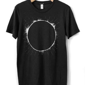 Total Solar Eclipse T-Shirt: Hand-Printed Astronomy Space Tee