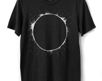 Total Solar Eclipse T-Shirt: Hand-Printed Astronomy Space Tee