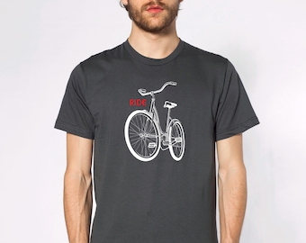 Bike Shirt, bicycle tee, bike tshirt, ride bicycle shirt, mens bike t-shirt, bicycle tshirt, bike tshirt, biking shirts, men's bike shirt