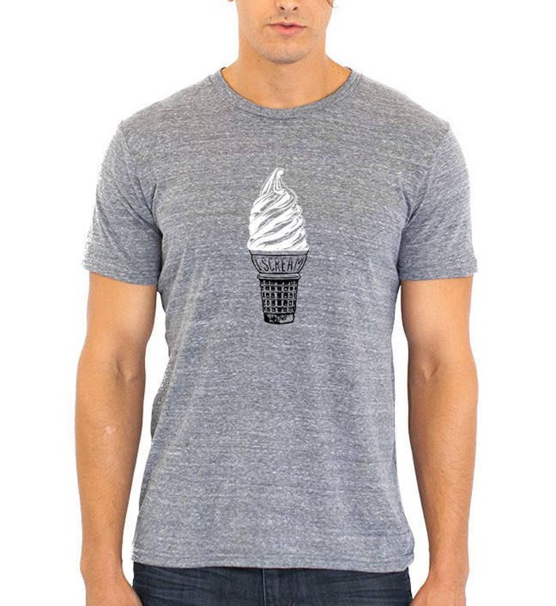 Ice Cream Shirt, Summer Ice Cream, food print, Ice Cream Tshirt, Mens Clothing, Ice Cream Party, Food T-shirts Graphic Tees image 2
