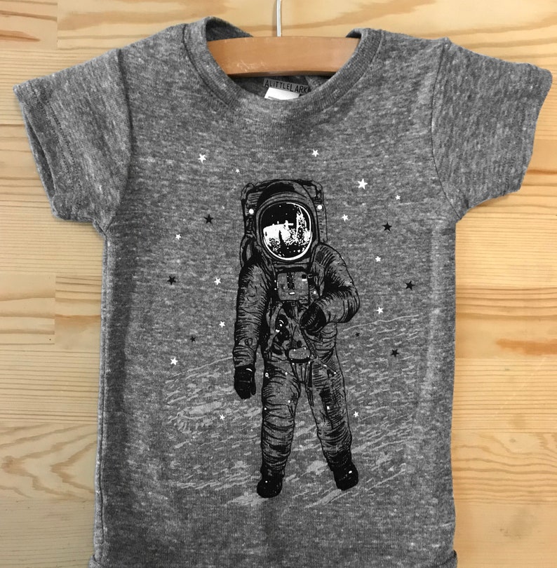 Baby Astronaut Onesie Man on the Moon Print Unisex Space Etsy